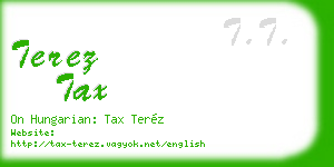 terez tax business card